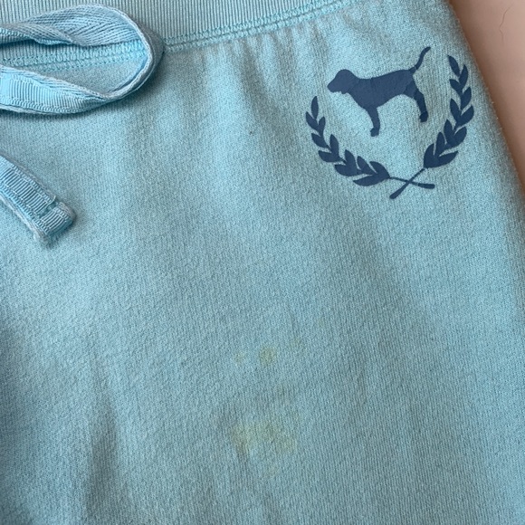 EUC Medium Pink Football Helmet Collegiate Sweatpants Joggers - Picture 5 of 15